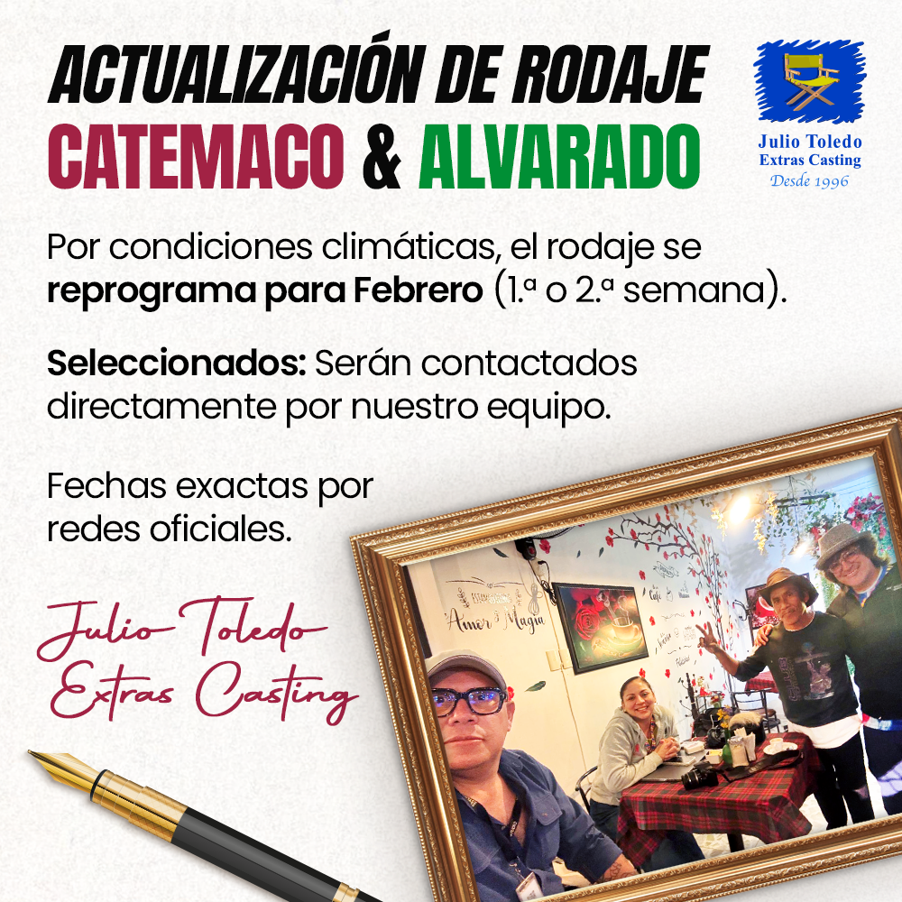 Actualización de Rodaje Catemaco y Alvarado